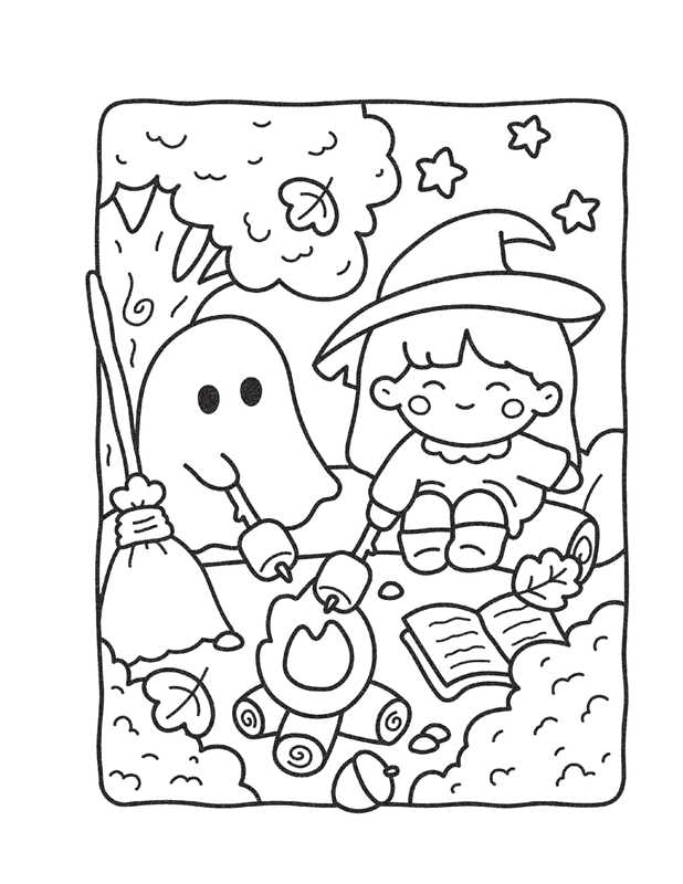 Cozy Nightmare Glow-in-the-Dark Coloring by Editors of Thunder Bay Press