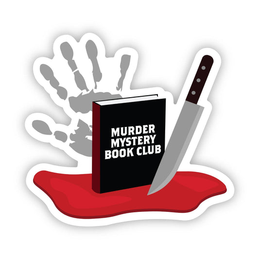 Murder Mystery Book Club Sticker