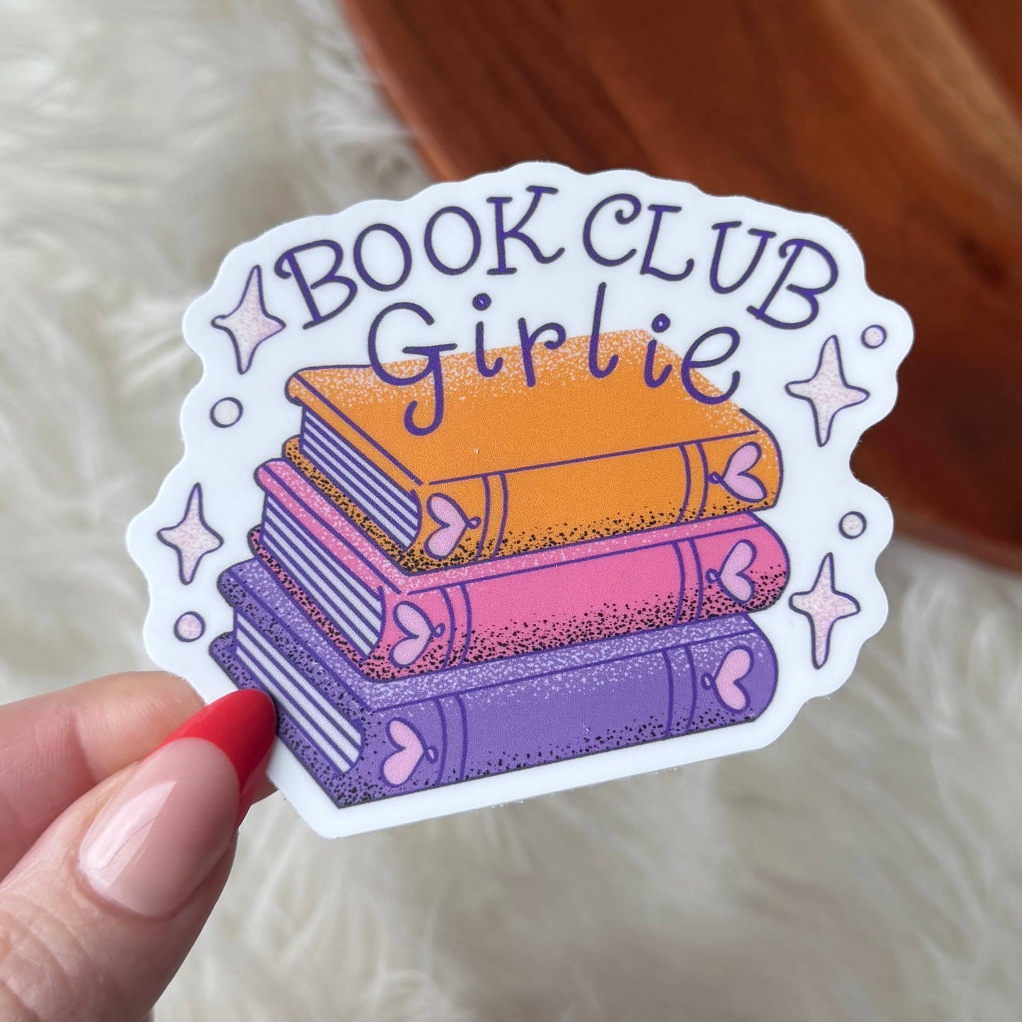 Book Club Girlie Sticker