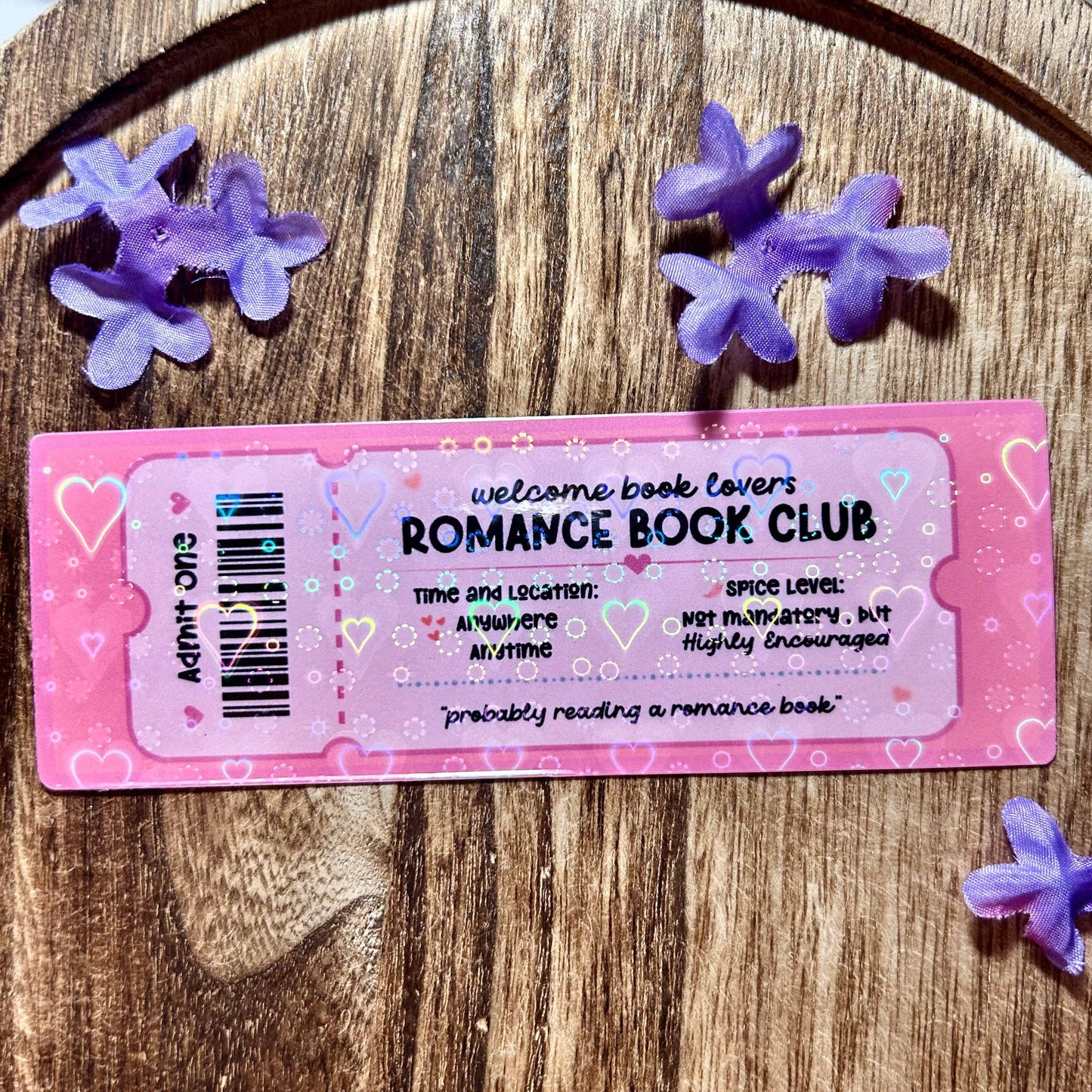 Romance Book Club Bookmark