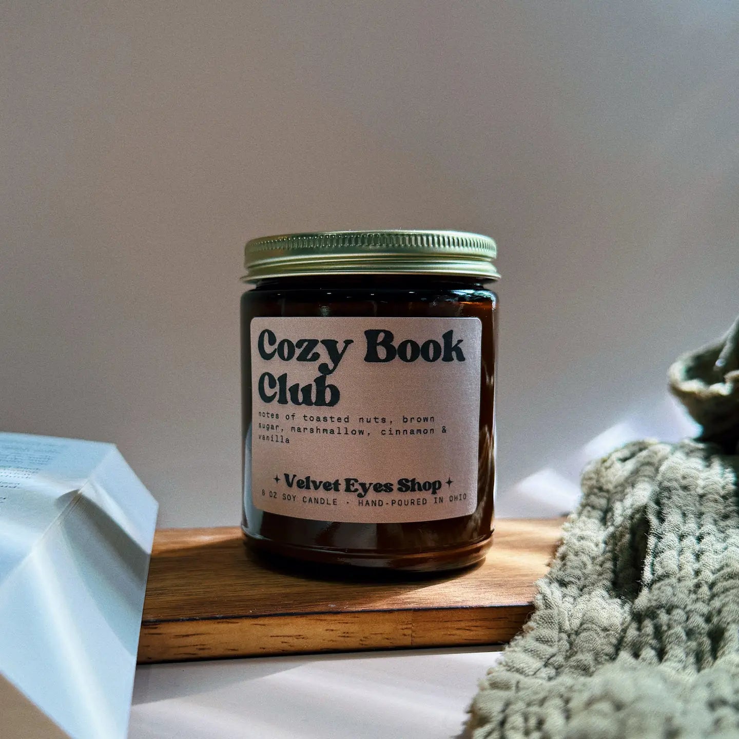 Cozy Book Club 8oz Candle