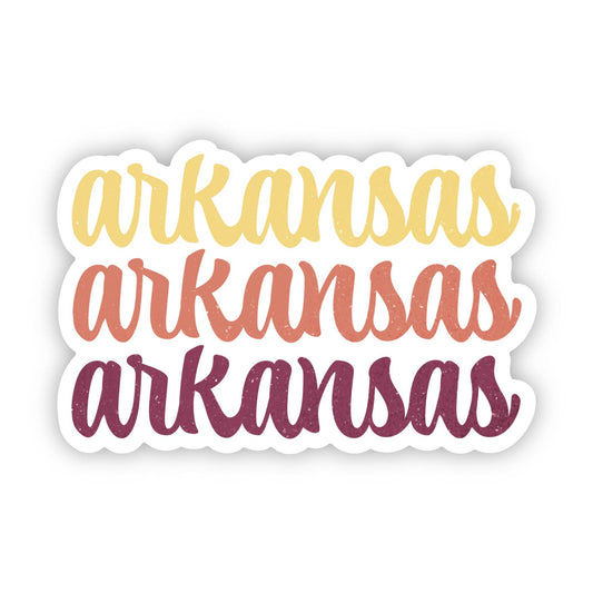 Arkansas Text Sticker