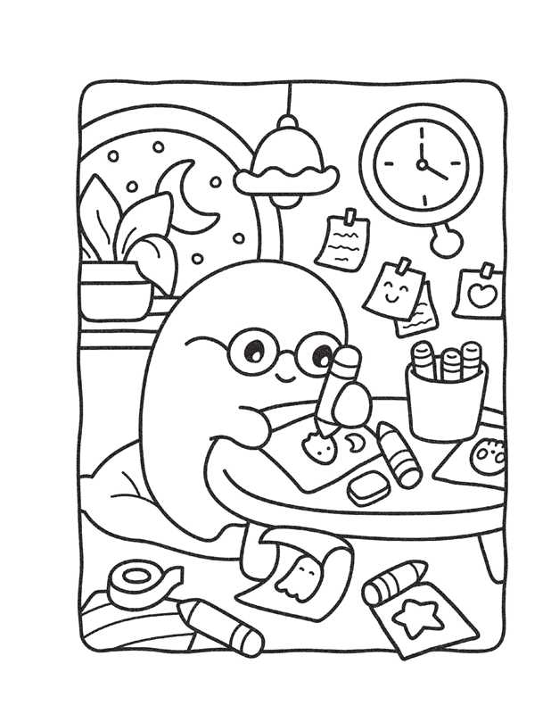 Cozy Nightmare Glow-in-the-Dark Coloring by Editors of Thunder Bay Press