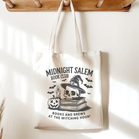 Salem Book Club Sublimated Canvas Tote Bag