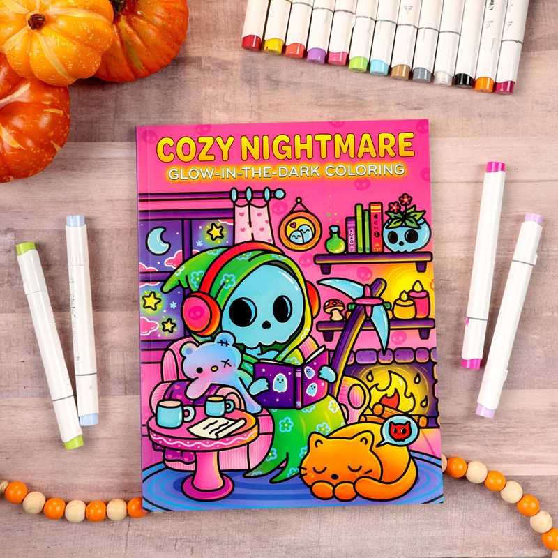 Cozy Nightmare Glow-in-the-Dark Coloring by Editors of Thunder Bay Press