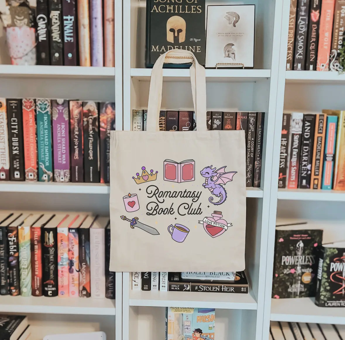Romantasy Book Club Canvas Tote Bag