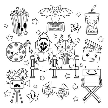 Creepy Cute Goth Coloring Book by