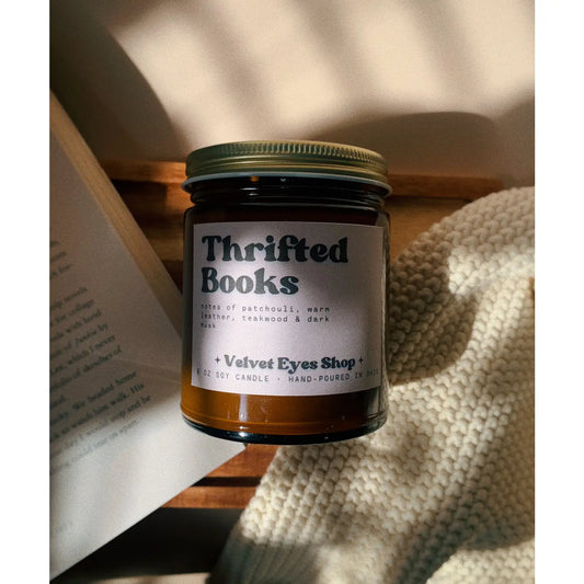 Thrifted Books 8oz Candle