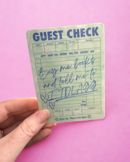 Guest Check Bookmarks