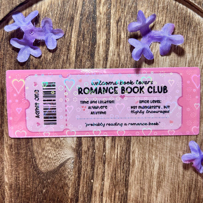 Romance Book Club Bookmark