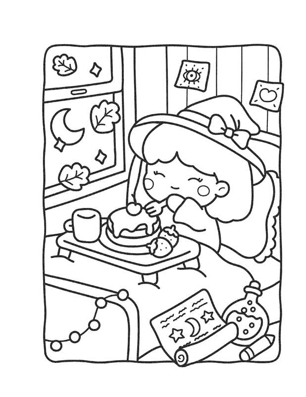 Cozy Nightmare Glow-in-the-Dark Coloring by Editors of Thunder Bay Press