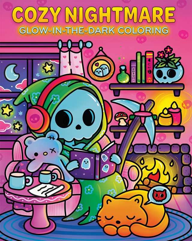 Cozy Nightmare Glow-in-the-Dark Coloring by Editors of Thunder Bay Press