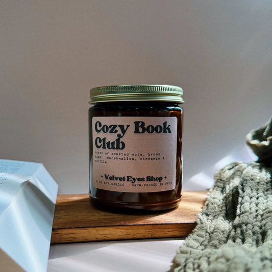 Cozy Book Club 8oz Candle