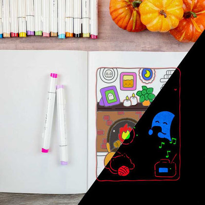 Cozy Nightmare Glow-in-the-Dark Coloring by Editors of Thunder Bay Press
