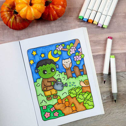 Cozy Nightmare Glow-in-the-Dark Coloring by Editors of Thunder Bay Press