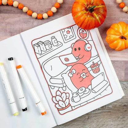 Cozy Nightmare Glow-in-the-Dark Coloring by Editors of Thunder Bay Press