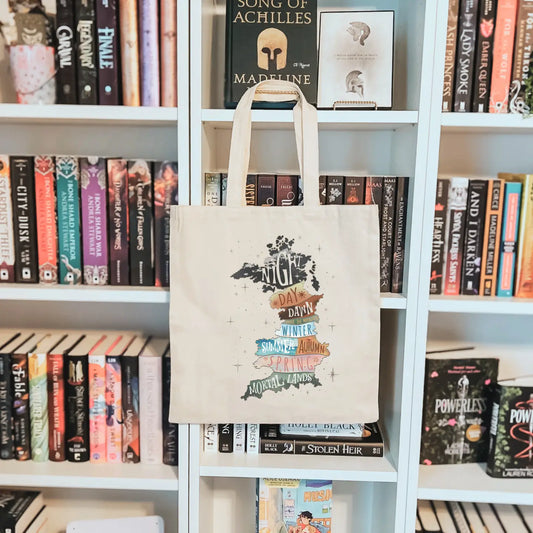 ACOTAR Courts Sublimated Canvas Tote Bag