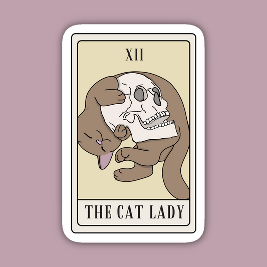 Cat Lady Alternative Tarot Sticker