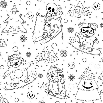 Creepy Cute Goth Coloring Book by