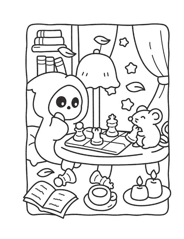 Cozy Nightmare Glow-in-the-Dark Coloring by Editors of Thunder Bay Press