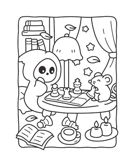 Cozy Nightmare Glow-in-the-Dark Coloring by Editors of Thunder Bay Press